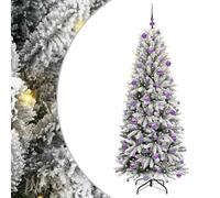 vidaXL Sapin de Noël artificiel avec 300 LED Blanc 73 x 73 x 180 cm