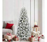 vidaXL Sapin de Noël artificiel avec 300 LED Blanc 73 x 73 x 180 cm