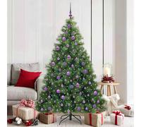 vidaXL Sapin de Noël artificiel avec 300 LED Vert 180 cm PE et PVC