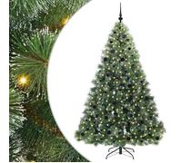vidaXL Sapin de Noël artificiel avec 300 LED Vert 210 cm PE et PVC, Décor de salon, ornement en cône moderne pour chaque 3397862