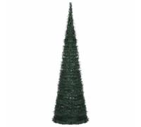 vidaXL Sapin de Noël Artificiel avec Guirlandes et LED Arbre de Noël Décoration de Vacances Jardin Patio Arrière-Cour Extérieur Vert 150 cm, 321523