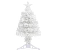 vidaXL Sapin de Noël artificiel avec LED Blanc 64 cm Fibre optique