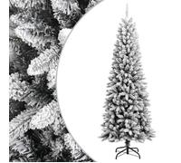 vidaXL Sapin de Noël artificiel avec neige floquée 210 cm PVC et PE345191