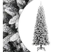 vidaXL Sapin de Noël artificiel avec neige floquée 240 cm PVC et PE