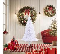 vidaXL Sapin de Noël artificiel avec support 150 cm 380 branches