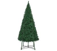 vidaXL Sapin de Noel artificiel avec support 500 cm Vert Vert
