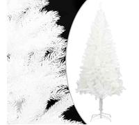 vidaXL Sapin de Noël Artificiel avec Support Décoration de Noël Sapin Réaliste Salon Salle de Séjour Intérieur Maison Blanc 321021