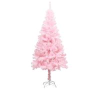 vidaXL Sapin de Noël artificiel 210 cm avec support PVC Rose