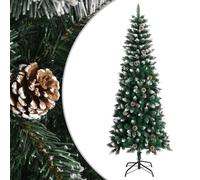 vidaXL Sapin de Noël artificiel avec support Vert 240 cm PVC Vert