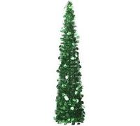 vidaXL Sapin de Noël artificiel escamotable Vert 180 cm PET Vert G
