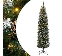 vidaXL Sapin de Noël artificiel mince 300 LED 180 cm
