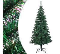 vidaXL Sapin de Noël artificiel pointes iridescentes Vert 180 cm PVC Vert