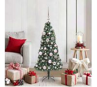 vidaXL Sapin de Noël artificiel pré-éclairé avec ensemble de boules 3396143