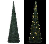 vidaXL Sapin de Noël Artificiel Pré-éclairé avec Guirlandes, Arbre de Noël avec LED, Décoration de Vacances, Ornement de 321525