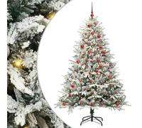 vidaXL Sapin de Noël artificiel pré-éclairé avec set de boules Vert