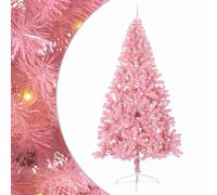 vidaXL Sapin de Noël Artificiel pré-éclairé Rose 240 cm PVC