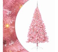 vidaXL Sapin de Noël artificiel pré-éclairé Rose 240 cm PVC USB LED