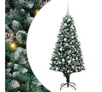 vidaXL Sapin de Noël Artificiel Vert 150 cm PVC, Acier et Plastique, Arbre Moderne et Festif pour Salon, déco Durable pour Les fêtes, Ornement saisonnier, affichez l'esprit de Noël