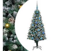 vidaXL Sapin de Noël Artificiel Vert 150 cm PVC, Acier et Plastique, Arbre Moderne et Festif pour Salon, déco Durable pour Les fêtes, Ornement saisonnier, affichez l'esprit de Noël