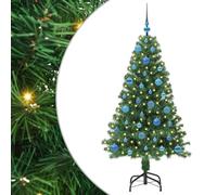 vidaXL Sapin de Noël Artificiel Vert 150 cm PVC, Salon, Guirlande Lumineuse Durable, déco USB Moderne, Ambiance Festive pour événements intérieurs et extérieurs