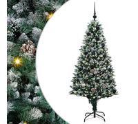 vidaXL Sapin de Noël Artificiel Vert 180 cm PVC, Acier et Plastique, Arbre Moderne et Festif pour Salon, déco Durable pour Les fêtes, Ornement saisonnier, affichez l'esprit de Noël