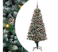 vidaXL Sapin de Noël Artificiel Vert 180 cm PVC, Acier et Plastique, Arbre Moderne et Festif pour Salon, déco Durable pour Les fêtes, Ornement saisonnier, affichez l'esprit de Noël