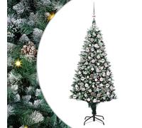 vidaXL Sapin de Noël Artificiel Vert 180 cm PVC, Acier et Plastique, Arbre Moderne et Festif pour Salon, déco Durable pour Les fêtes, Ornement saisonnier, affichez l'esprit de Noël