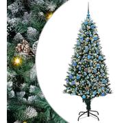 vidaXL Sapin de Noël Artificiel Vert 180 cm PVC, Acier et Plastique, Arbre Moderne et Festif pour Salon, déco Durable pour Les fêtes, Ornement saisonnier, affichez l'esprit de Noël