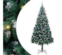 vidaXL Sapin de Noël Artificiel Vert 240 cm PVC, Acier et Plastique, Arbre Moderne et Festif pour Salon, déco Durable pour Les fêtes, Ornement saisonnier, affichez l'esprit de Noël