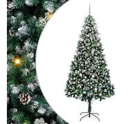 vidaXL Sapin de Noël Artificiel Vert 240 cm PVC, Acier et Plastique, Arbre Moderne et Festif pour Salon, déco Durable pour Les fêtes, Ornement saisonnier, affichez l'esprit de Noël