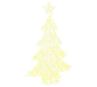 vidaXL Sapin de Noël avec 100 LED Blanc Chaud 120 cm Acrylique, Salon, Décor de Noël Moderne et Durable avec lumières festives, Ornements saisonniers, Accessoires intérieurs USB