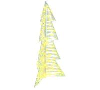 vidaXL Sapin de Noël avec 100 LED Blanc Chaud 120 cm Pet, Salon, déco Moderne de Noël, Accents festifs, Ambiance chaleureuse, éclairage Joyeux, décor d'événements