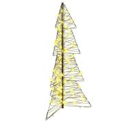 vidaXL Sapin de Noël avec 100 LED Blanc Chaud 120 cm Rotin, Salon, déco Moderne de Noël, Accents festifs, Ambiance chaleureuse, éclairage Joyeux, décor d'événements