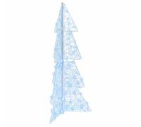 vidaXL Sapin de Noël avec 100 LED Blanc Froid 120 cm Acrylique, Salon, déco Moderne, lumières de Noël, LED décoratives, Ambiance Festive, Ornement, lumière USB, Accent Maison