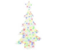 vidaXL Sapin de Noël avec 100 LED Multicolore 120 cm Acrylique, Salon, Décor de Noël Moderne et Durable avec lumières festives, Ornements saisonniers, Accessoires intérieurs USB