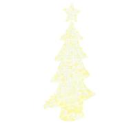 vidaXL Sapin de Noël avec 160 LED Blanc Chaud 150 cm Acrylique, Salon, Décor de Noël Moderne et Durable avec lumières festives, Ornements saisonniers, Accessoires intérieurs USB