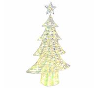 Vidaxl Sapin De Noël Avec 160 Led Blanc Chaud 150 Cm Pet