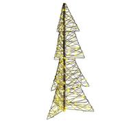 vidaXL Sapin de Noël avec 160 LED Blanc chaud 150 cm Rotin, Salon, déco moderne de Noël, accents festifs 42019221