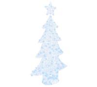 vidaXL Sapin de Noël avec 160 LED Blanc Froid 150 cm Acrylique, Salon, Décor de Noël Moderne et Durable avec lumières festives, Ornements saisonniers, Accessoires intérieurs USB