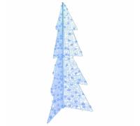 Vidaxl Sapin De Noël Avec 160 Led Bleu 150 Cm Acrylique