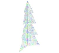 vidaXL Sapin de Noël avec 160 LED Multicolore 150 cm Acrylique, Salon, déco Moderne, lumières de Noël, LED décoratives, Ambiance Festive, Ornement, lumière USB, Accent Maison