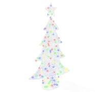vidaXL Sapin de Noël avec 160 LED Multicolore 150 cm Acrylique, Salon, Décor de Noël Moderne et Durable avec lumières festives, Ornements saisonniers, Accessoires intérieurs USB
