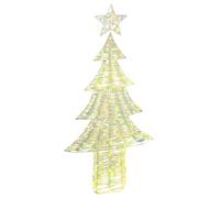 Vidaxl Sapin De Noël Avec 240 Led Blanc Chaud 180 Cm Pet