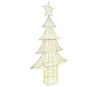 Vidaxl Sapin De Noël Avec 240 Led Blanc Chaud 180 Cm Pet
