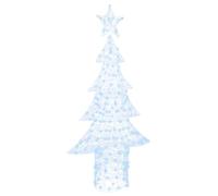 vidaXL Sapin de Noël avec 240 LED Blanc Froid 180 cm Acrylique, Salon, Décor de Noël Moderne et Durable avec lumières festives, Ornements saisonniers, Accessoires intérieurs USB