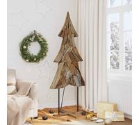 Vidaxl Sapin De Noël Avec Support Marron 180 Cm Bois De Teck Solide