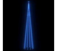 vidaXL Sapin de Noël cône 752 LED bleues Décoration 160x500 cm