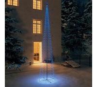 VIDAXL Sapin de No?l c?ne 752 LED bleues D¿¿coration 160x500 cm