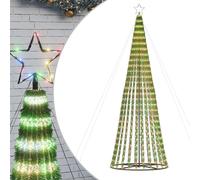 vidaXL Arbre de Noël lumineux conique 688 LED colorées 300 cm