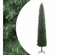 Sapin de Noël Mince avec Support, Arbre de Noël Artificiel, Décoration de Fête Vacance Maison Intérieur Extérieur, 300 cm PVC
